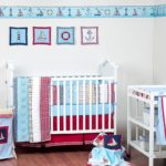 Rustic baby bedroom interior