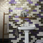 Beautiful multi-colored tiles for the bathroom in unusual ornaments