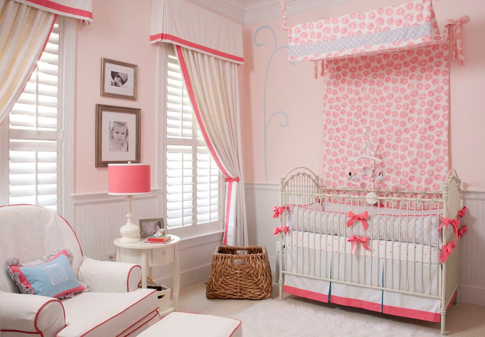 Kinderkamer in roze