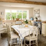 Dining area in a rustic kitchen