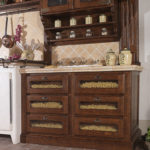 Chest of drawers for storing food in the kitchen