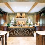 Cozinha de madeira estilo wengé