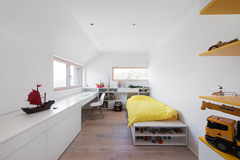 Návrh dětského pokoje ve stylu skandinávského minimalismu