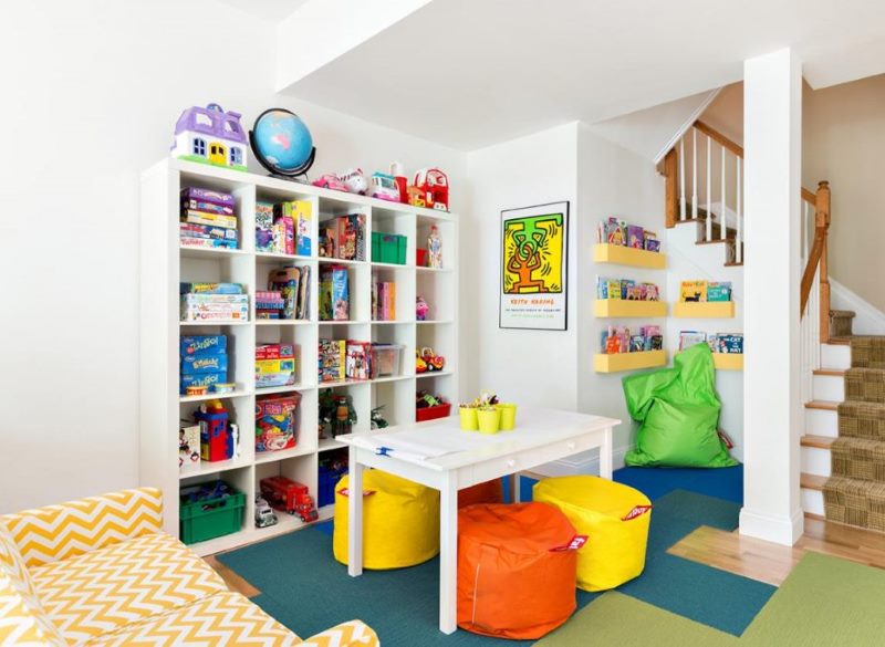Play area in the children's room