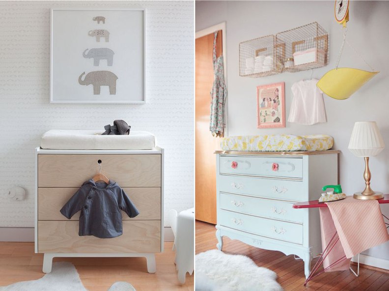 Changing table options in a baby room