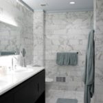 Marble bathroom tile