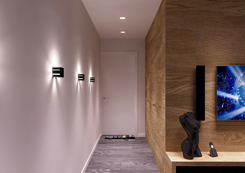 Minimalist style hallway design