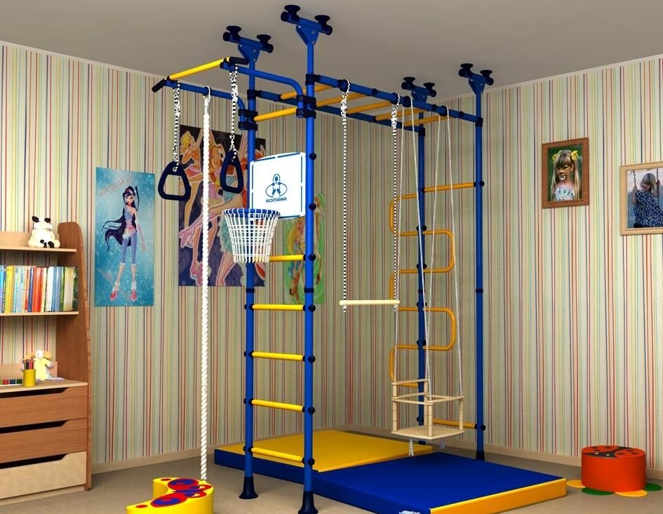 Organization of a sports zone in a boy’s room