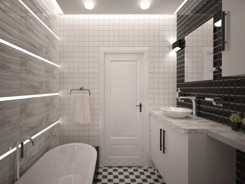 Banheiro minimalista