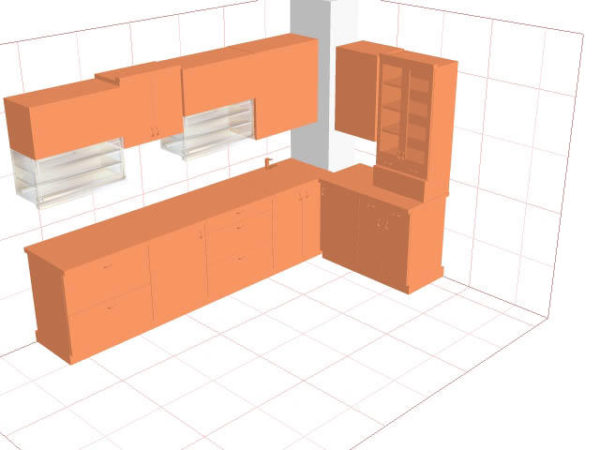 Ventilacijski kanal u kutu kuhinje