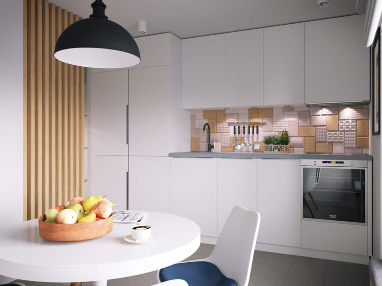 Design de cozinha de estilo minimalista