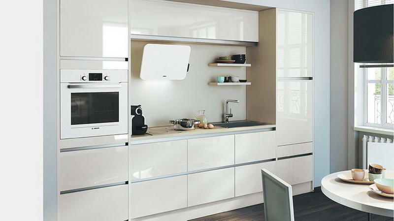 Art Nouveau hvidt køkken