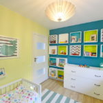 White chest of drawers in a modern nursery