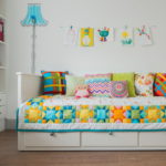 Children's bed with drawers