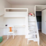 A berth on the second tier of children's furniture
