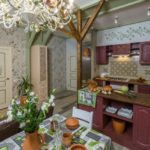 Cozy atmosphere of rustic cuisine