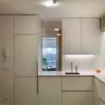 Minimalist style kitchen without handles