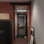 Narrow loft style corridor