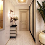 Narrow hallway in a classic style