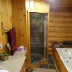 Wooden stall shower