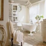 Large bathroom in a classic style