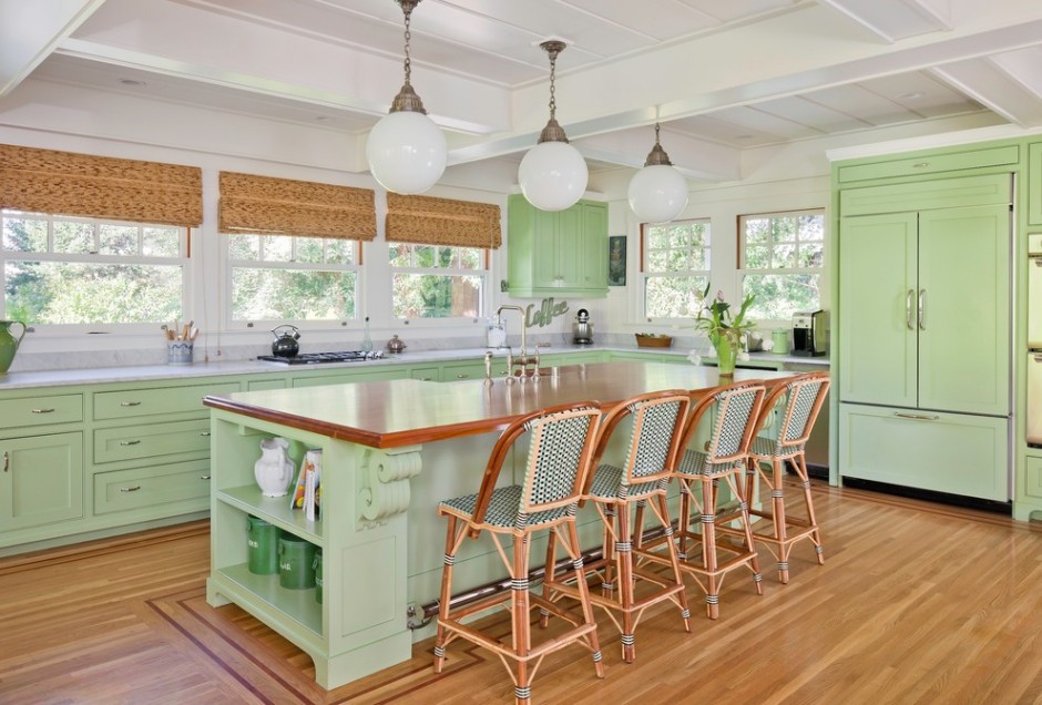 Kitchen island in a private house