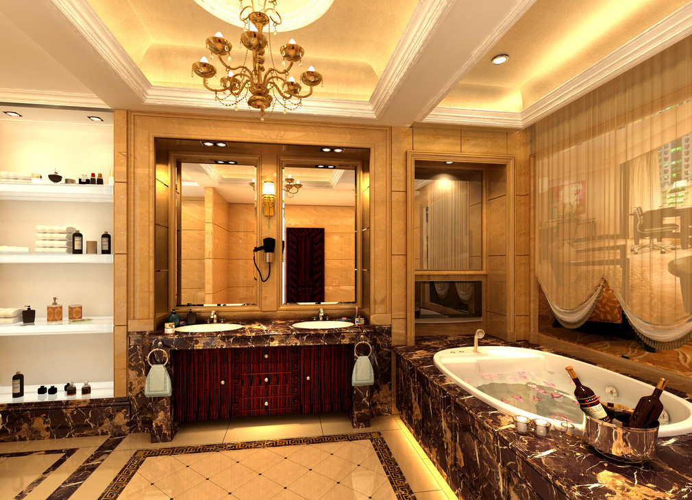 Empire style bathroom design