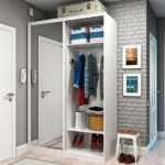 Wardrobe with open shelves