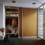 Double wardrobe in the hallway of a country house