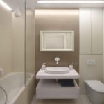 Design minimalist de baie compactă