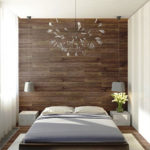 Trang trí tường gỗ trong phòng ngủ