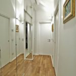 Mirror cabinet in a narrow corridor