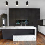 Kitchen design with integrated appliances