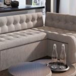 Elegant corner sofa sa kusina