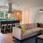 Soft corner for the kitchen-living room