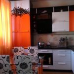 Kitchen photo with orange accents
