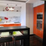 Mutfak tasarımında turuncu renk