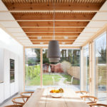 Panoramik camlı kapalı yaz mutfağı projesi