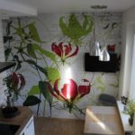 Imprimare luminoasă pe muralul din bucătărie