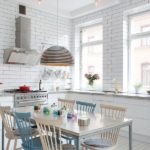 Keukeninterieur in Scandinavische stijl