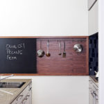 Yazı tahtası bir mutfak duvar