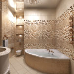 Oriental-style corner bath