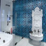 Plumbing in a Turkish style bathroom