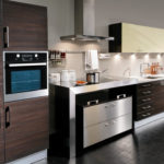 High-tech linear kitchen