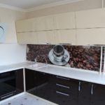 Coffee beans on a kitchen apron