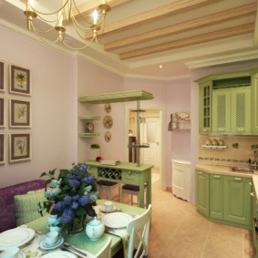 Provence keuken-woonkamer