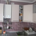 Kruşçev panel evinde fotoğraf mutfağı