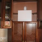 Lattice doors of the kitchen cabinet