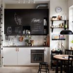 Slate board over the kitchen working area