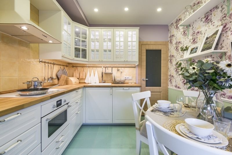 9 vierkante keuken in provence stijl